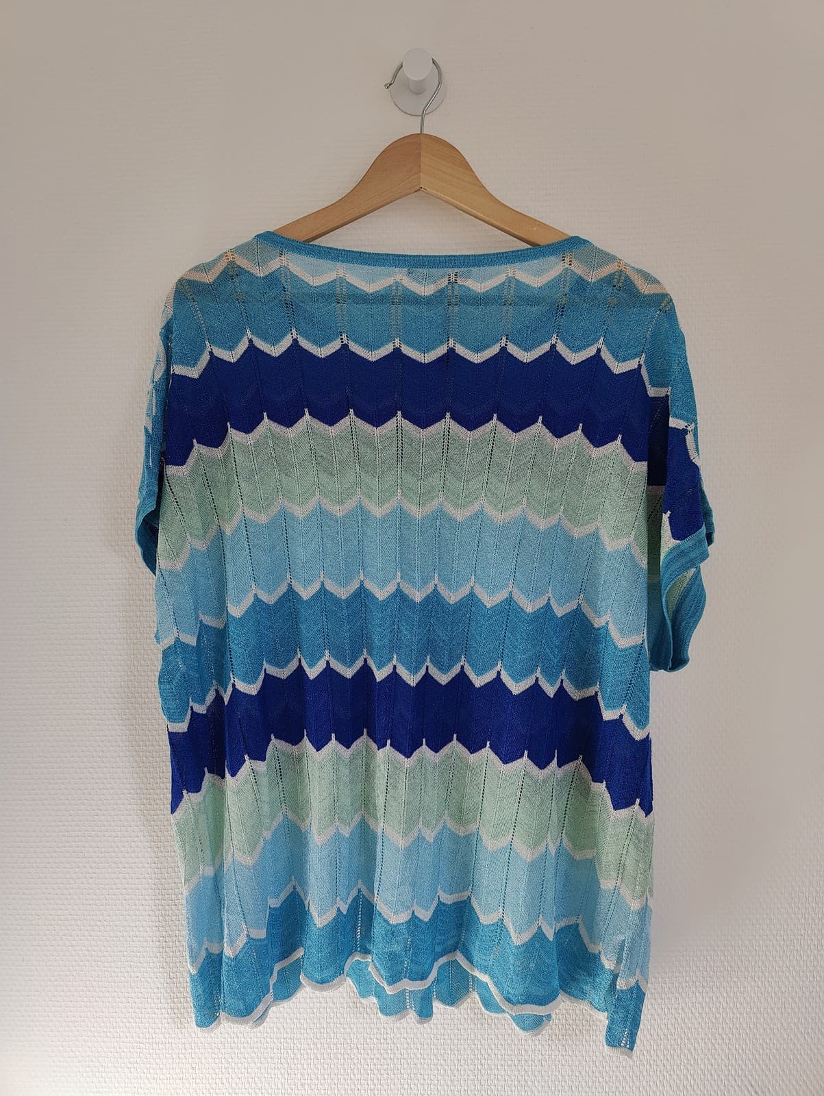 Top maille ajourée à rayures ondulées Bisou’s Project – Taille S/M  — photo 6