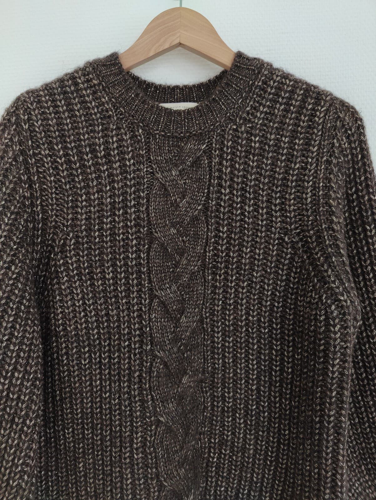 Pull Sézane torsadé en maille épaisse – Taille M — photo 2