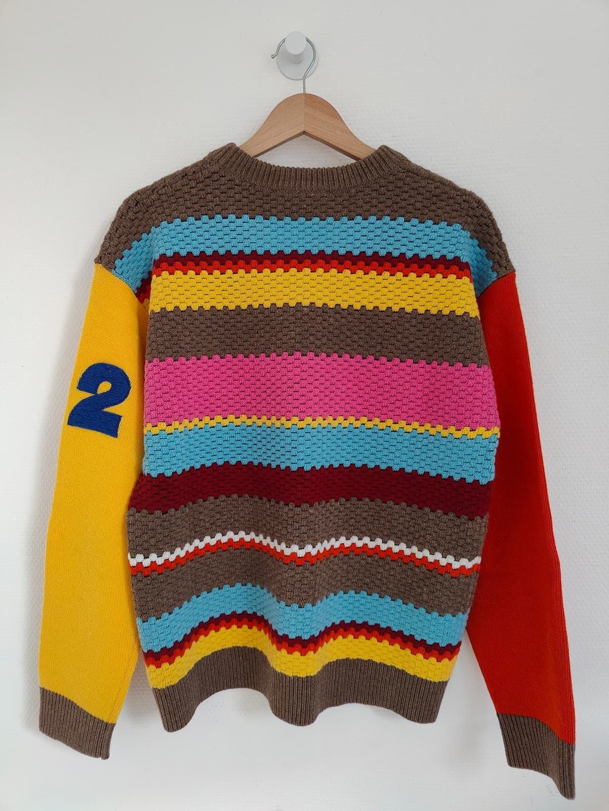 Pull Dsquared2 multicolore en maille texturée – Taille S — photo 4