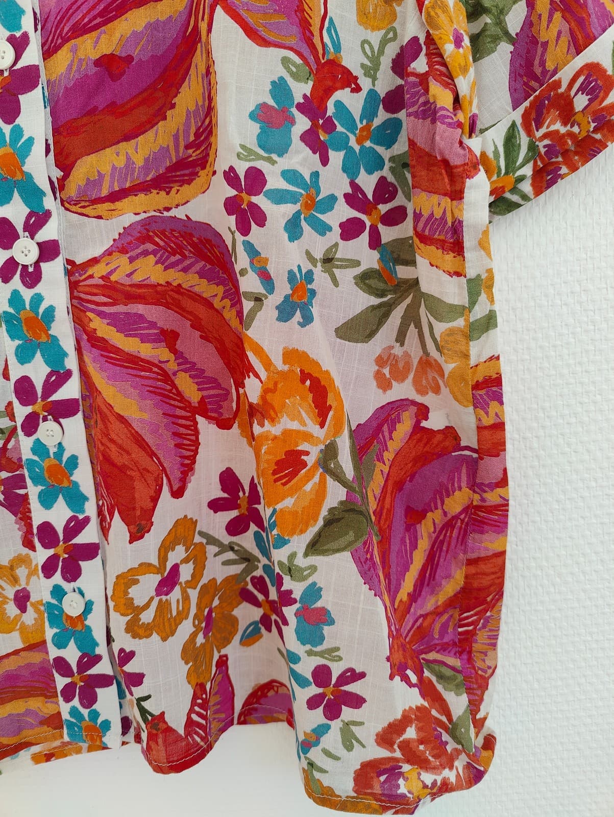 Chemisier floral imprimé tropical Sézane x Farm Rio – Taille L — photo 3
