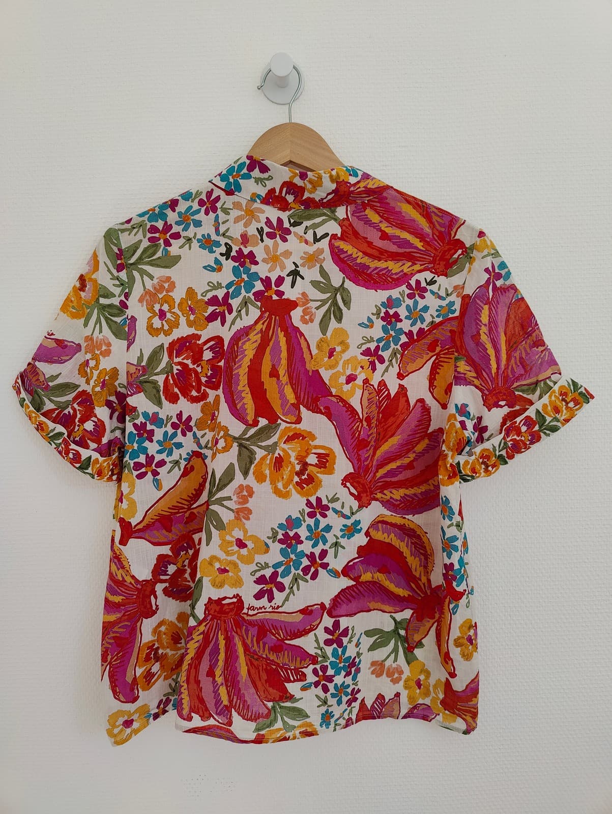 Chemisier floral imprimé tropical Sézane x Farm Rio – Taille L — photo 4