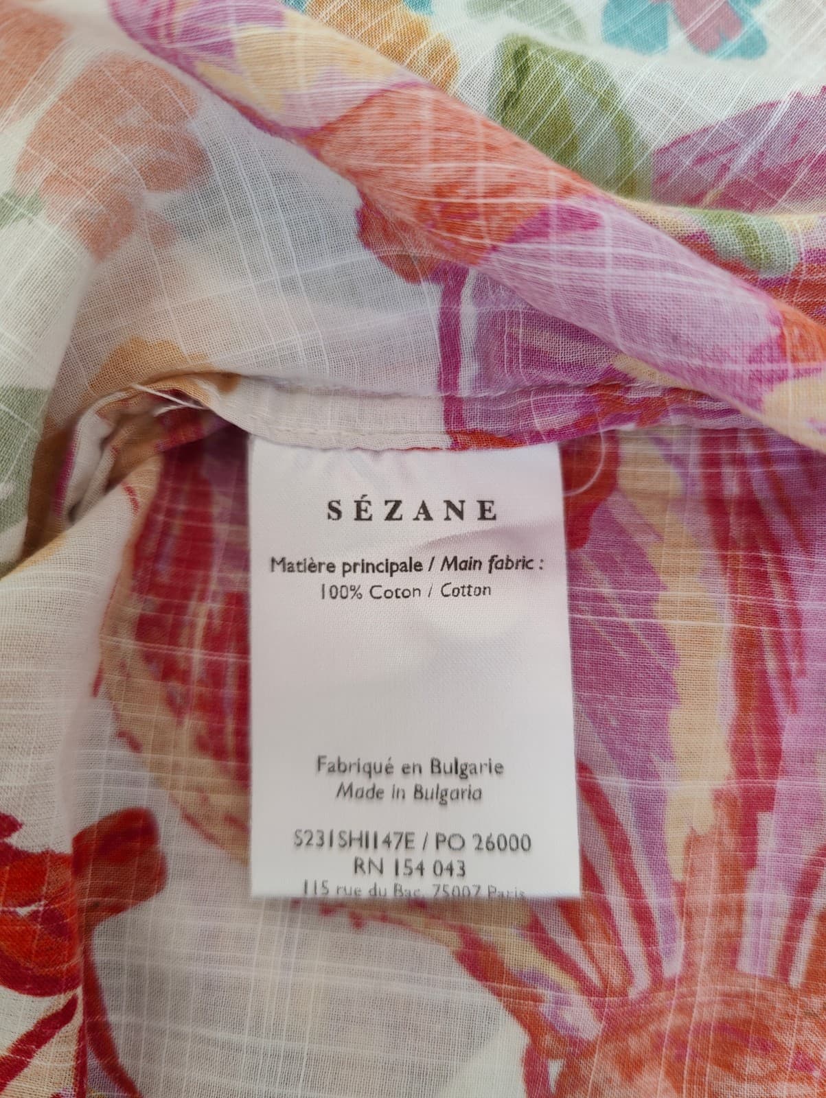 Chemisier floral imprimé tropical Sézane x Farm Rio – Taille L — photo 6