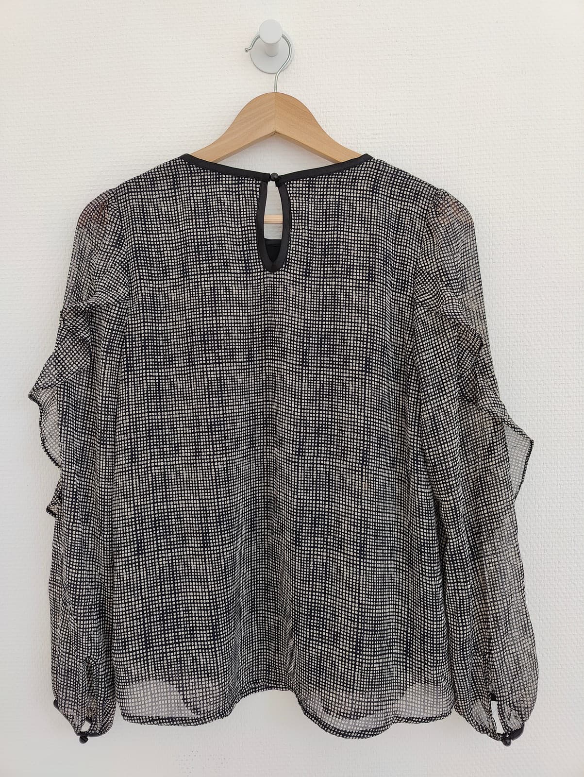Blouse à carreaux noir et blanc Naf Naf – Taille 36 — photo 5