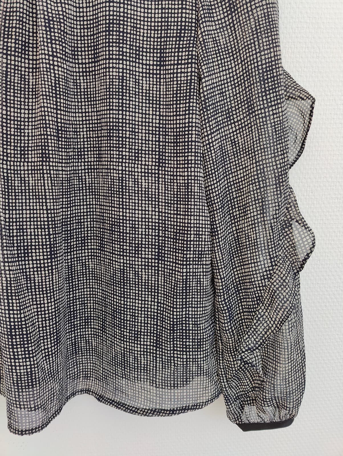 Blouse à carreaux noir et blanc Naf Naf – Taille 36 — photo 3