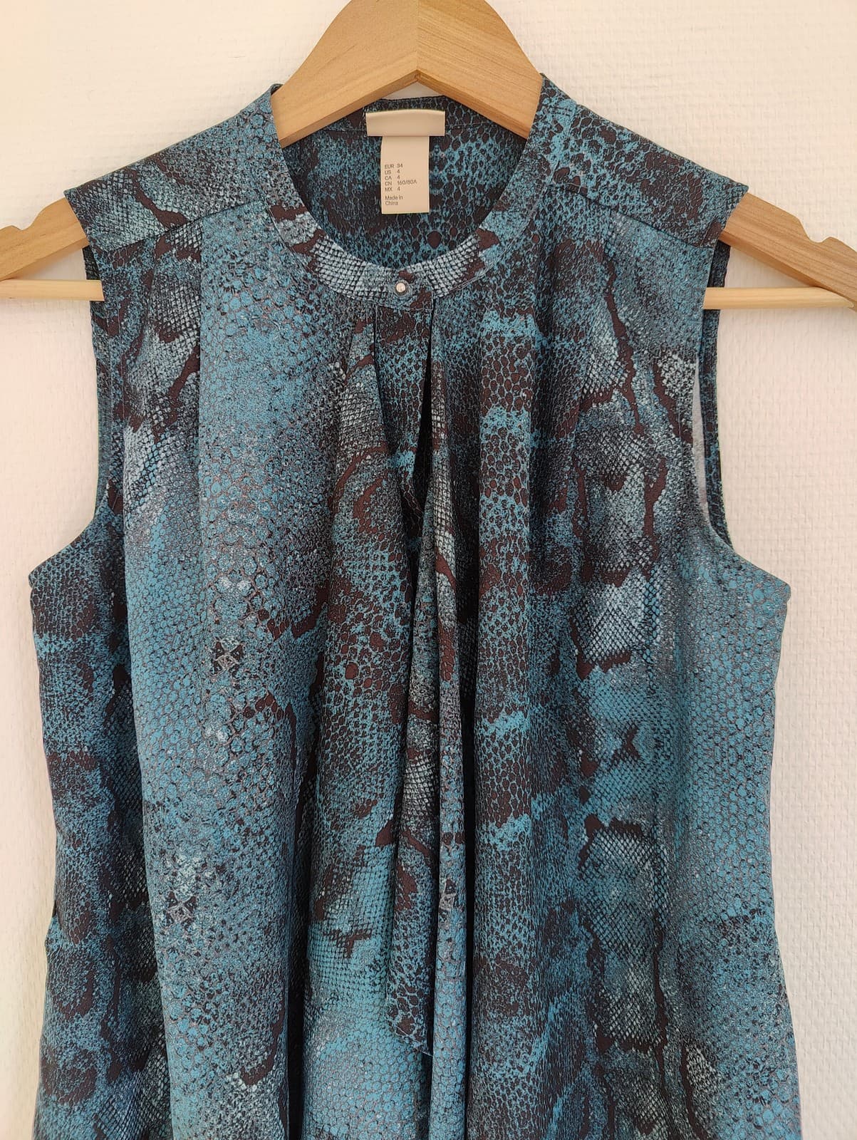 Top fluide imprimé sans manches H&M – Taille 34 — photo 2
