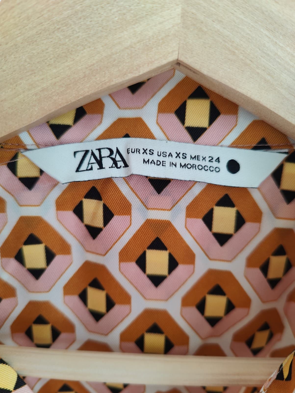 Chemisier imprimé géométrique Zara – Taille XS — photo 4