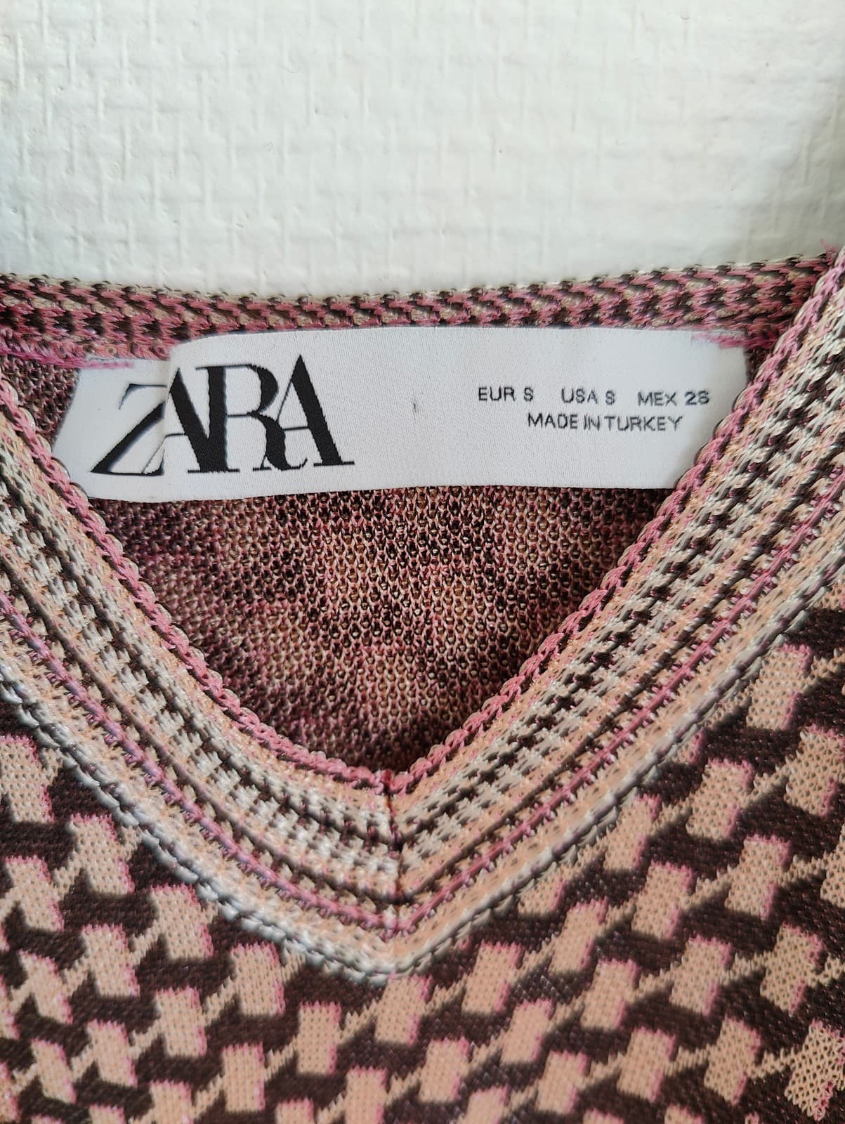 Top en maille jacquard à bretelles Zara – Taille S — photo 4