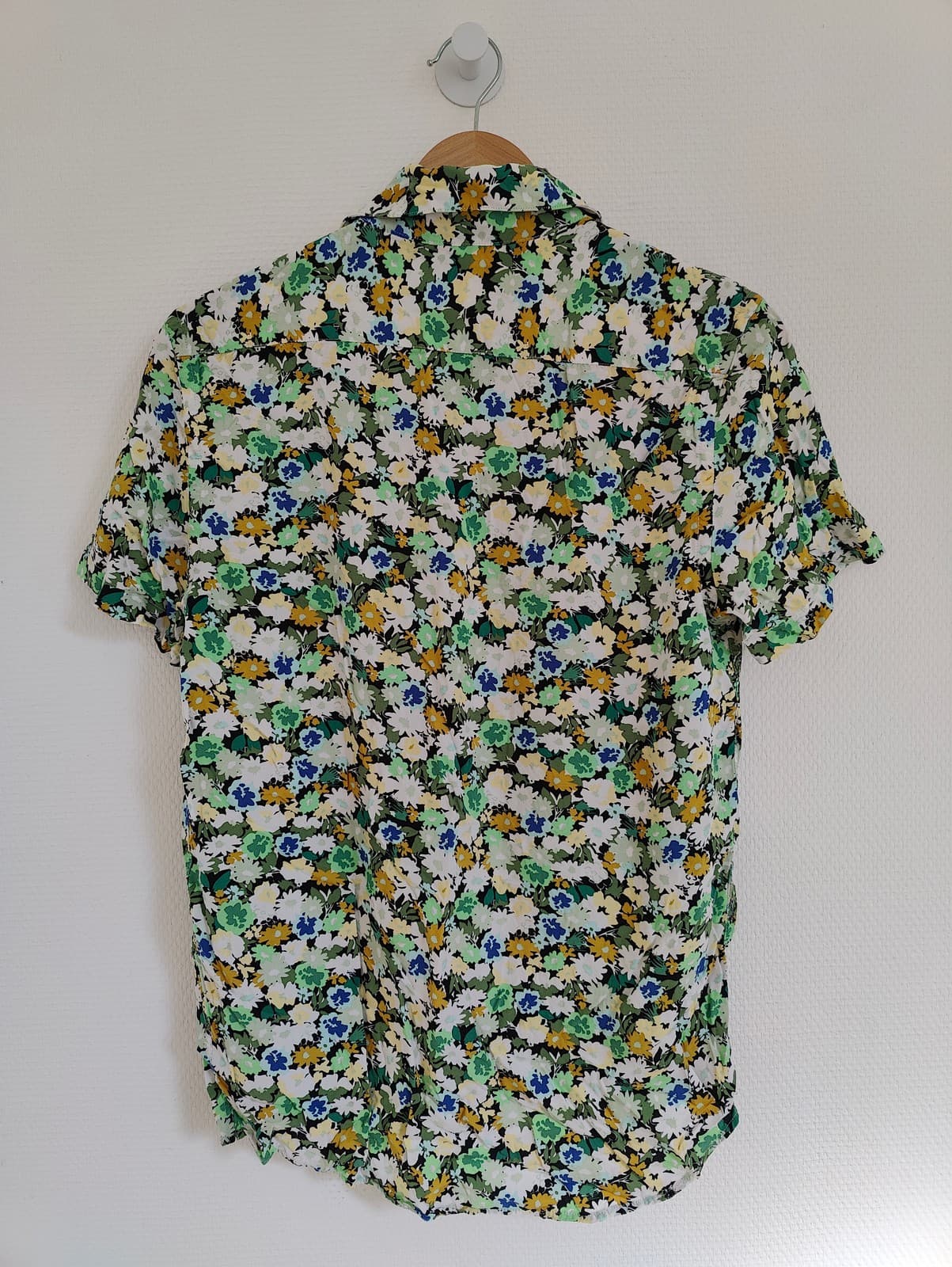 Chemise fleurie verte et bleue  Zara – Taille S — photo 5