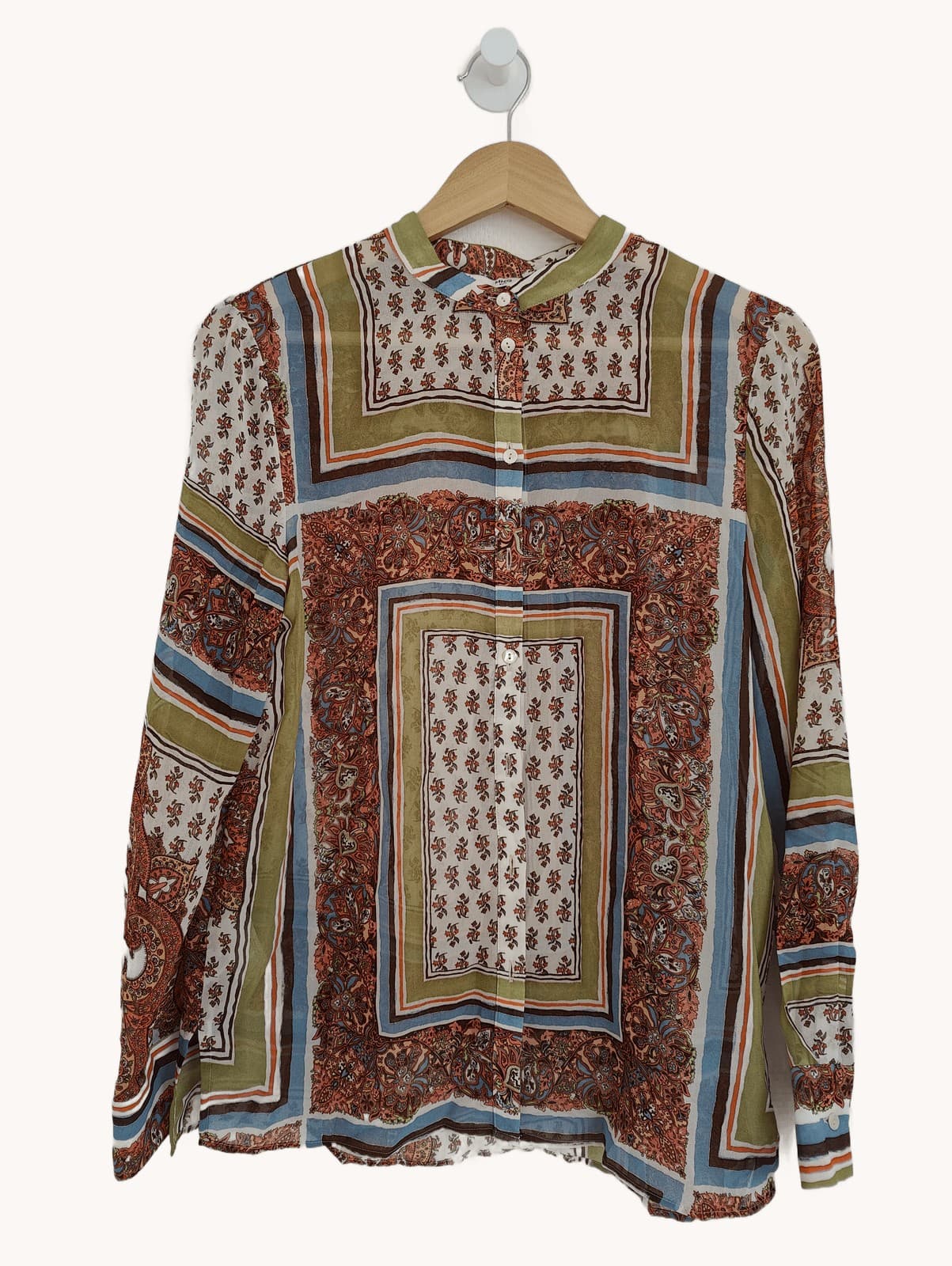 Chemise à imprimé foulard patchwork Mango – Taille S — photo 2