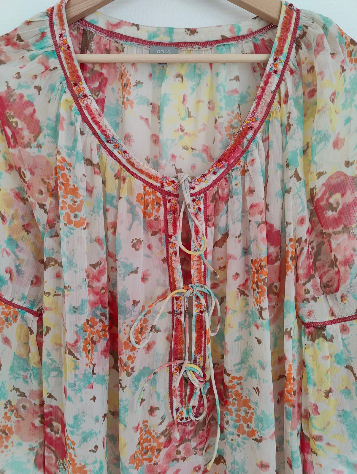 Top bohème fleurie aquarelle Hoss Intropia – Taille 38 — photo 3
