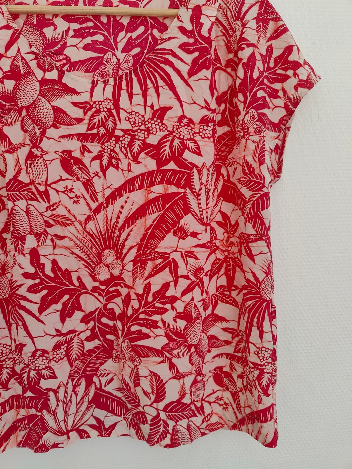 Blouse American Vintage imprimé tropical – Taille M — photo 3