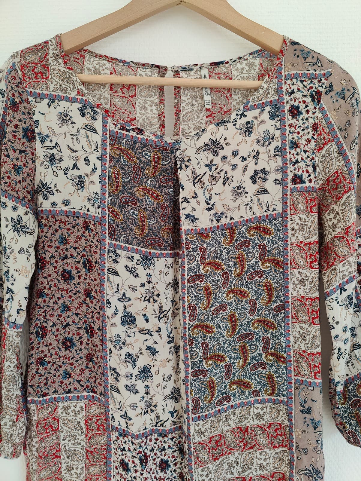 Blouse à motif patchwork Stradivarius – Taille S — photo 3