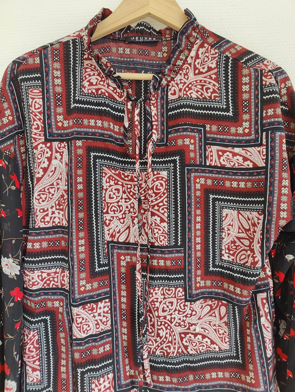 Blouse Jeuvre imprimée mix & match – Taille S — photo 3