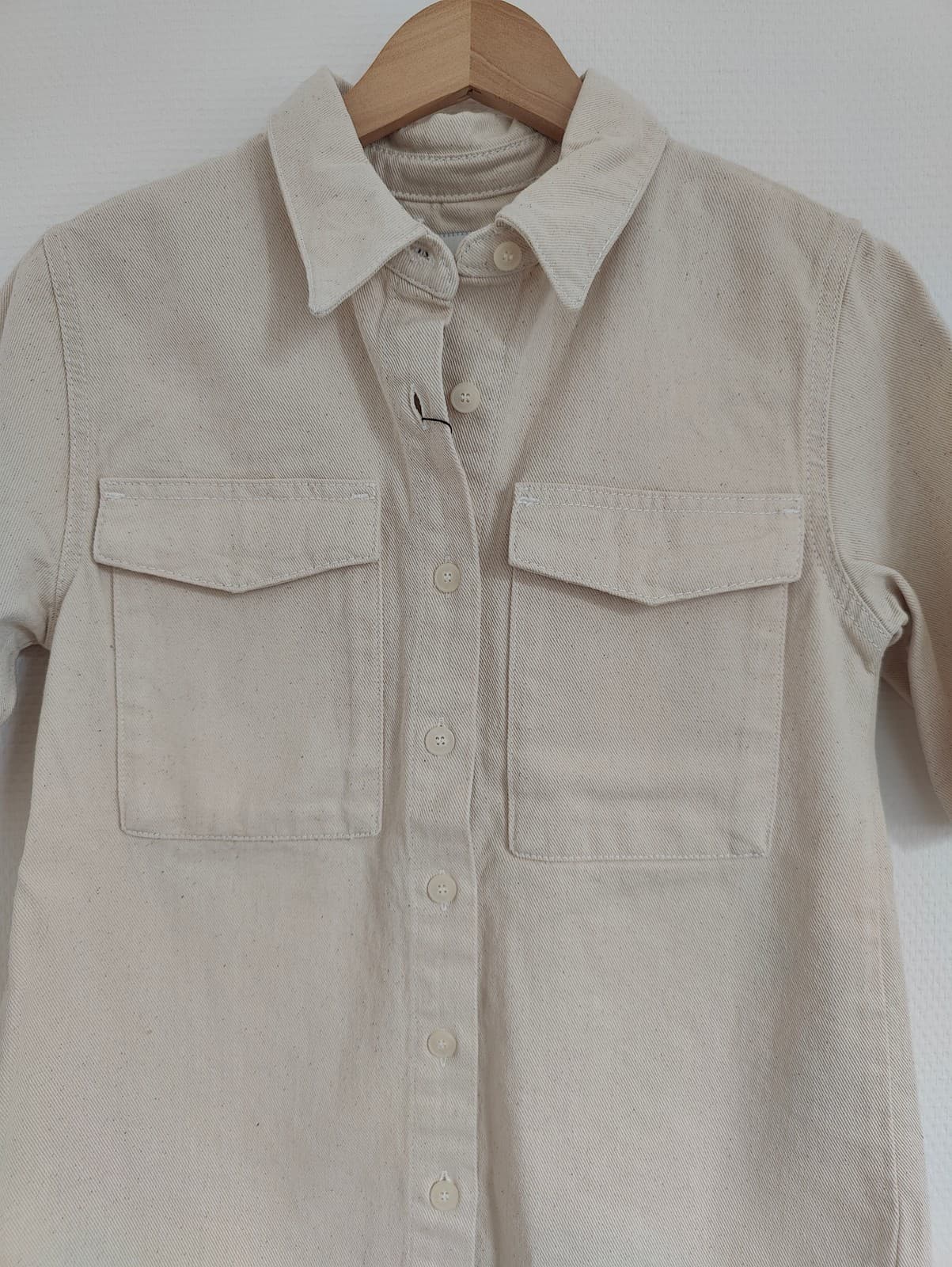 Surchemise beige à poches Zara – Taille S — photo 3
