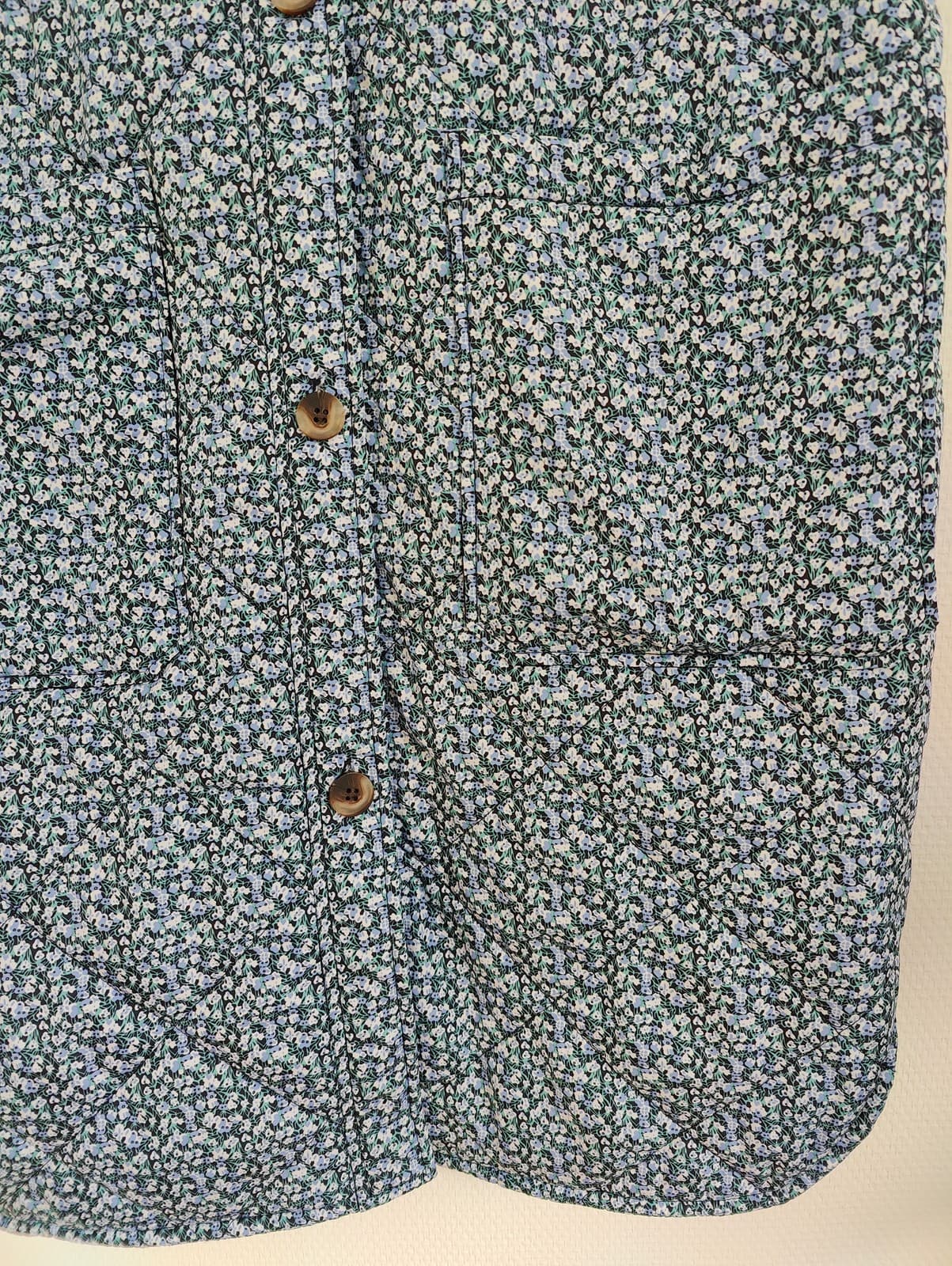 Veste sans manches matelassée à fleurs bleues Vila – Taille 38 — photo 3