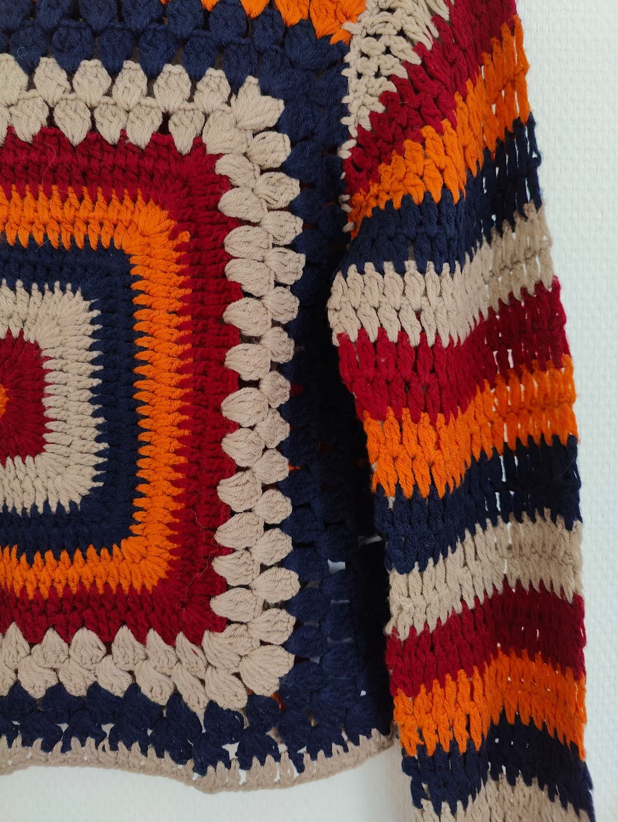 Pull Zara en maille crochet multicolore – Taille S — photo 3