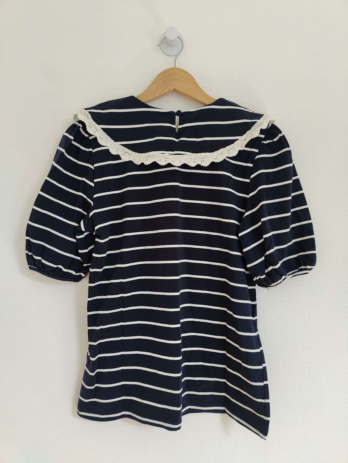 Top marinière Cerise Blue à col Claudine – Taille M — photo 4