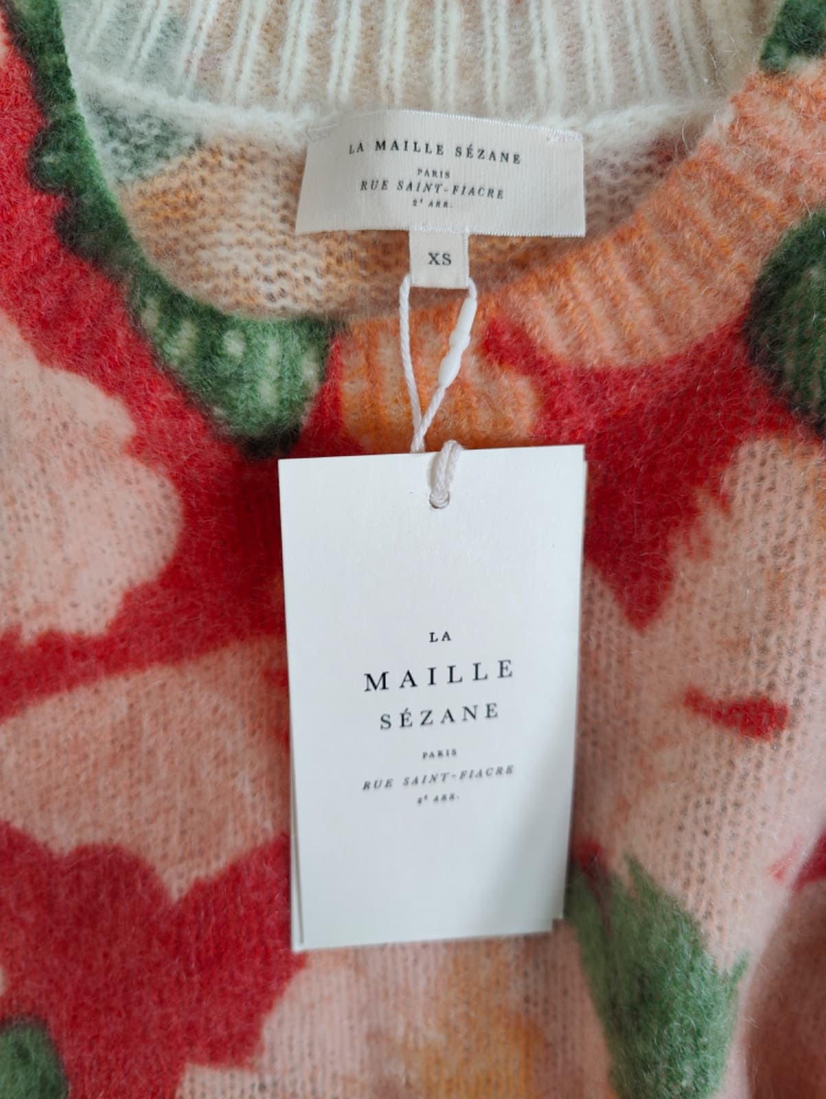 Pull en mohair à motif Sézane – Taille XS — photo 5