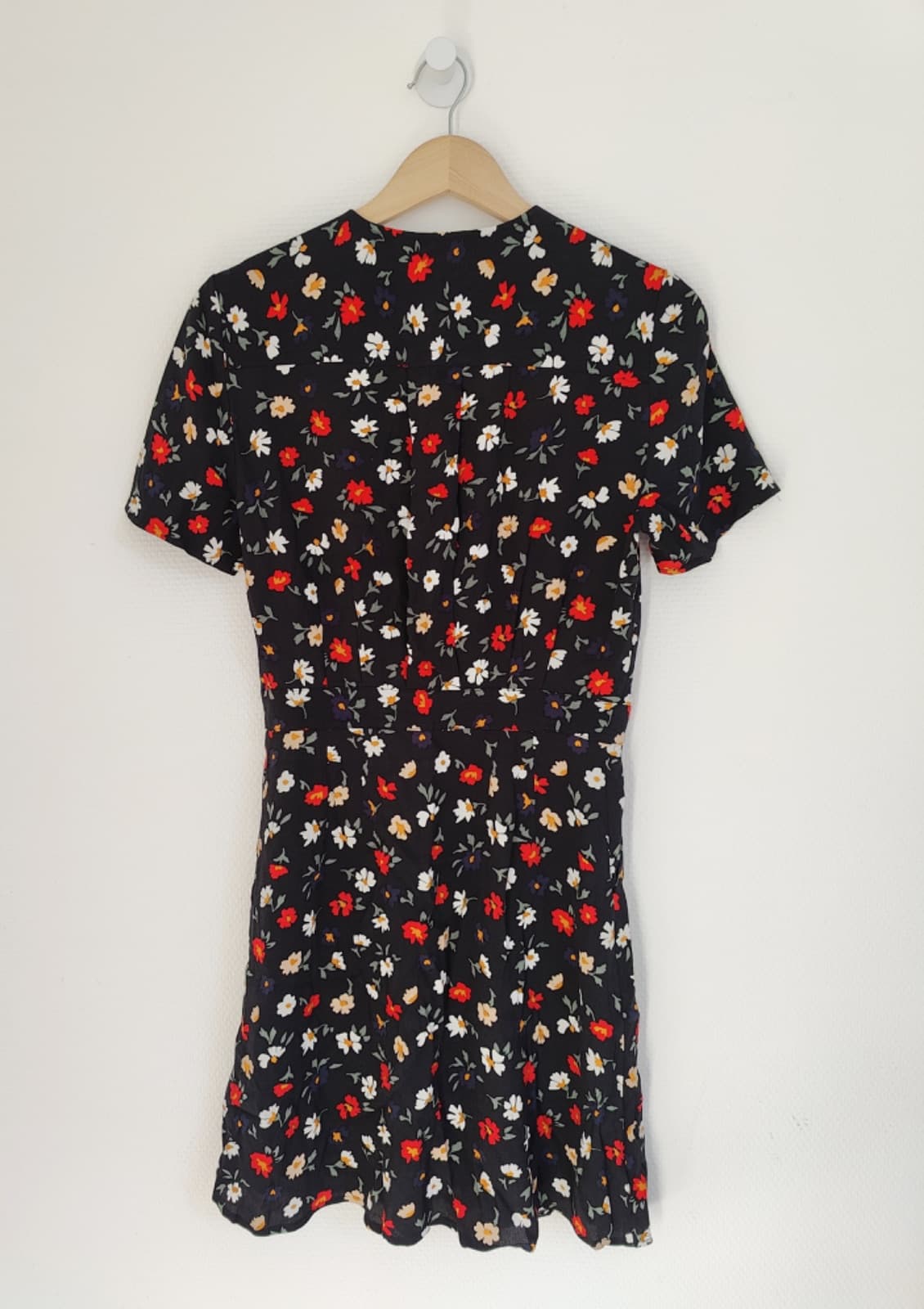 Robe courte fleurie noire Monoprix – Taille XS — photo 5