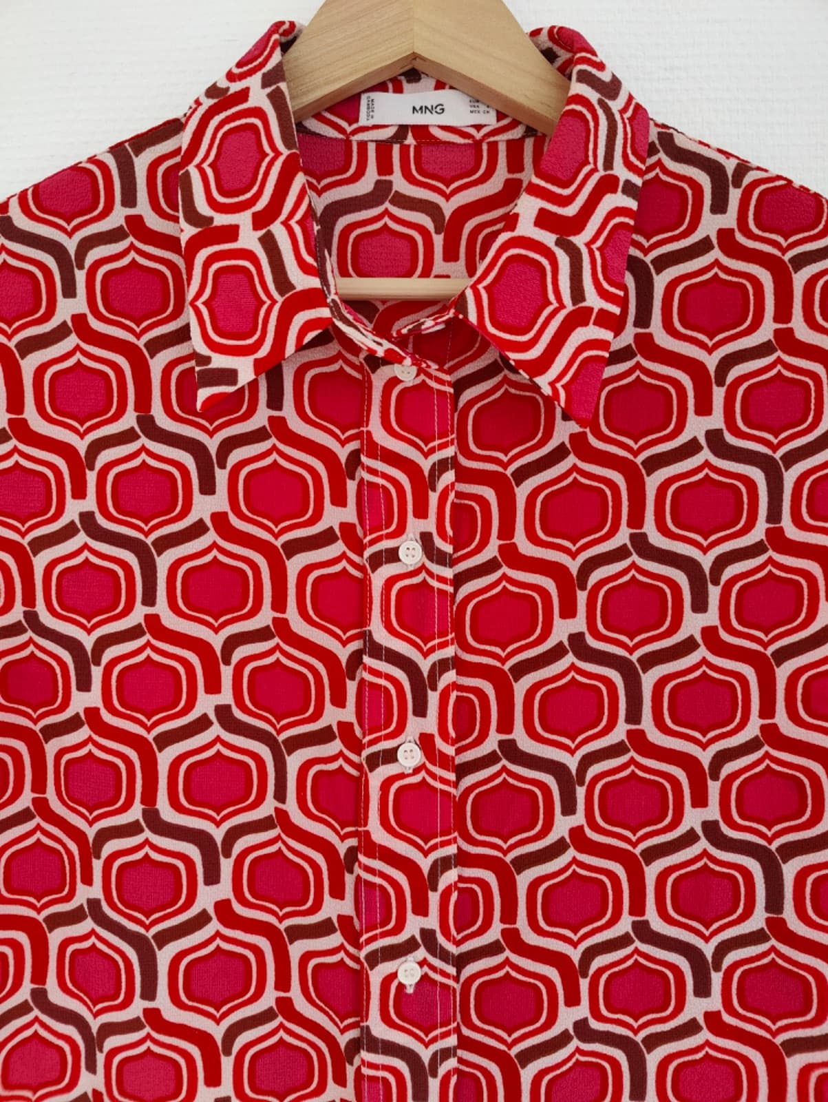 Chemisier Mango imprimé graphique – Taille S — photo 2