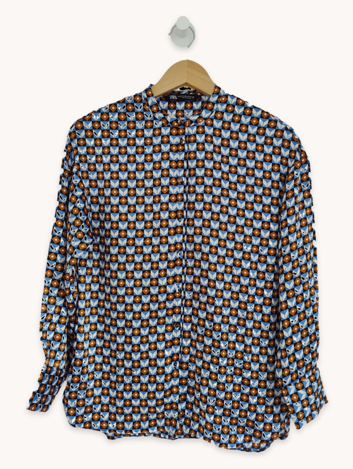 Chemisier imprimé à col montant Zara – Taille XS