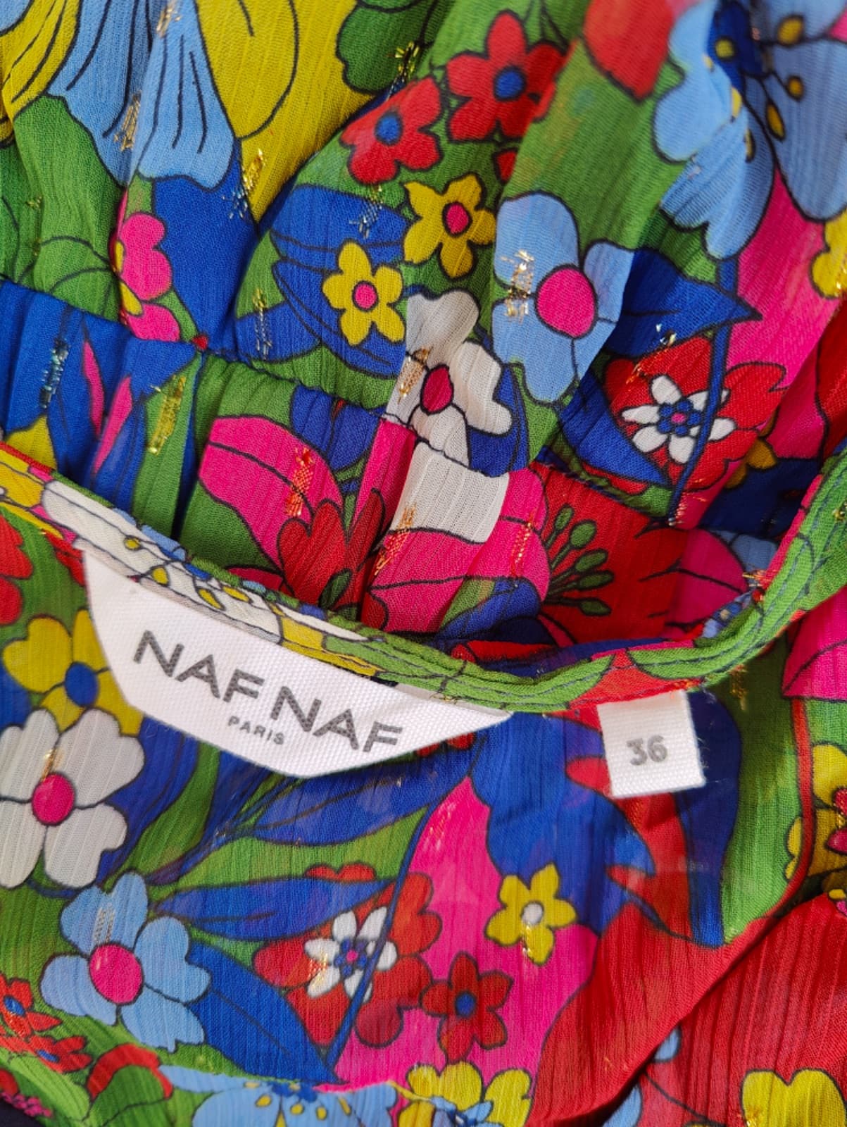 Robe Naf Naf à imprimé floral multicolore – Taille S — photo 4