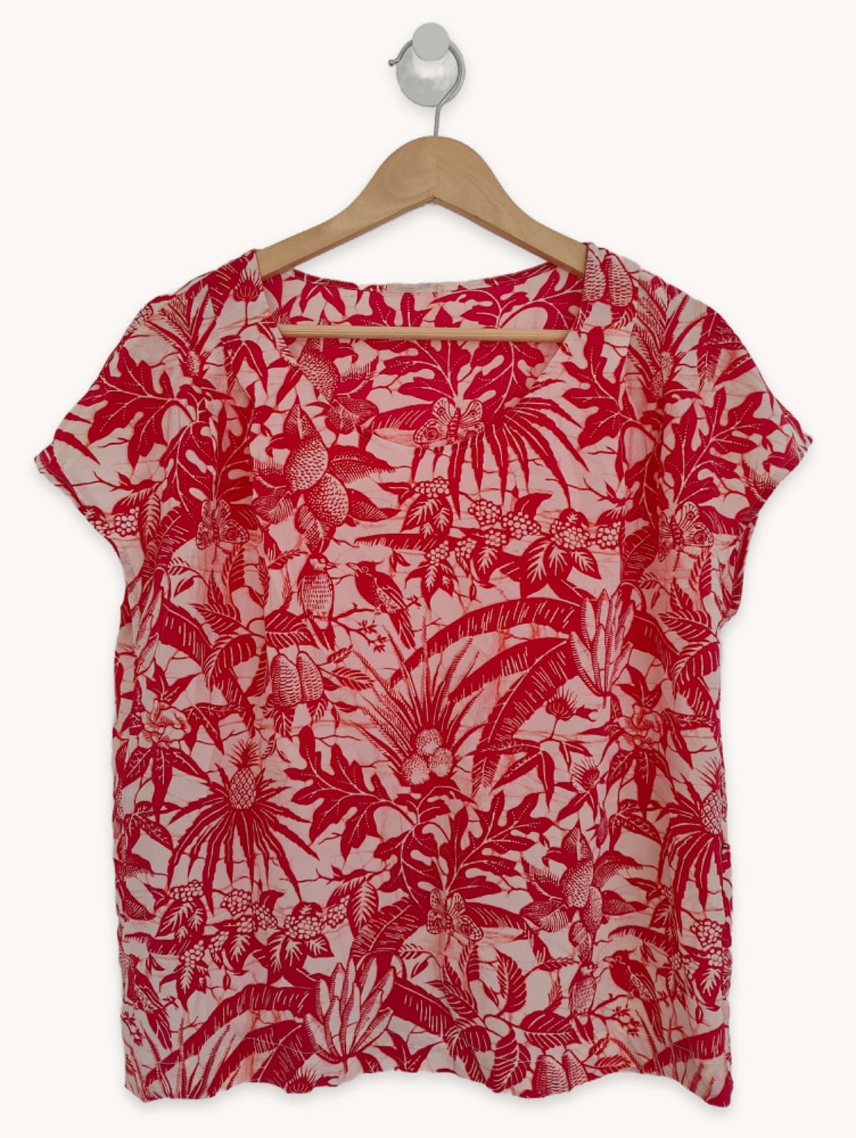 Blouse American Vintage imprimé tropical – Taille M — photo 1