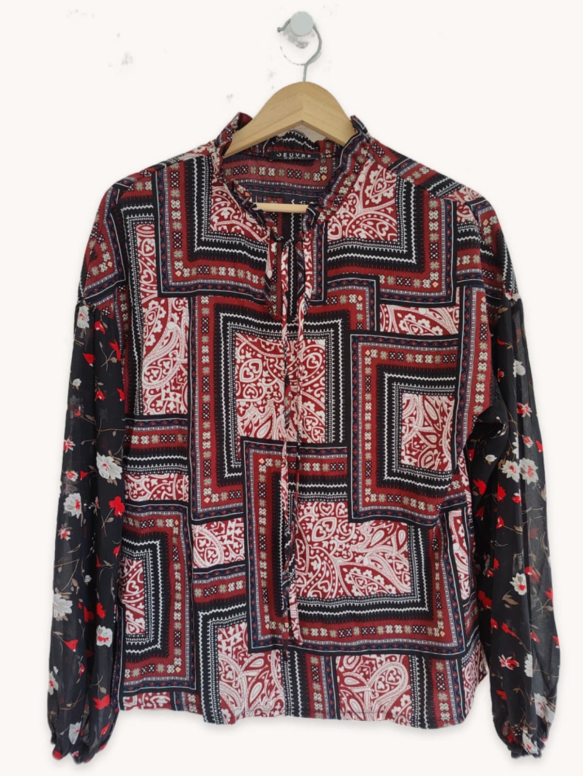 Blouse Jeuvre imprimée mix & match – Taille S — photo 2