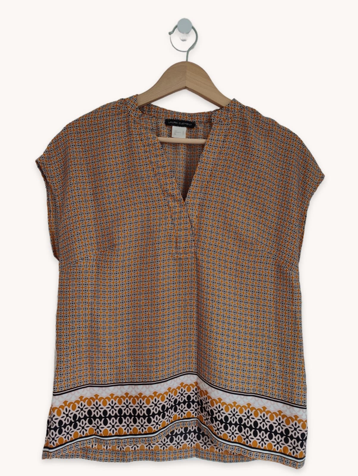Blouse Laura Clément à imprimé graphique – Taille 38 — photo 2