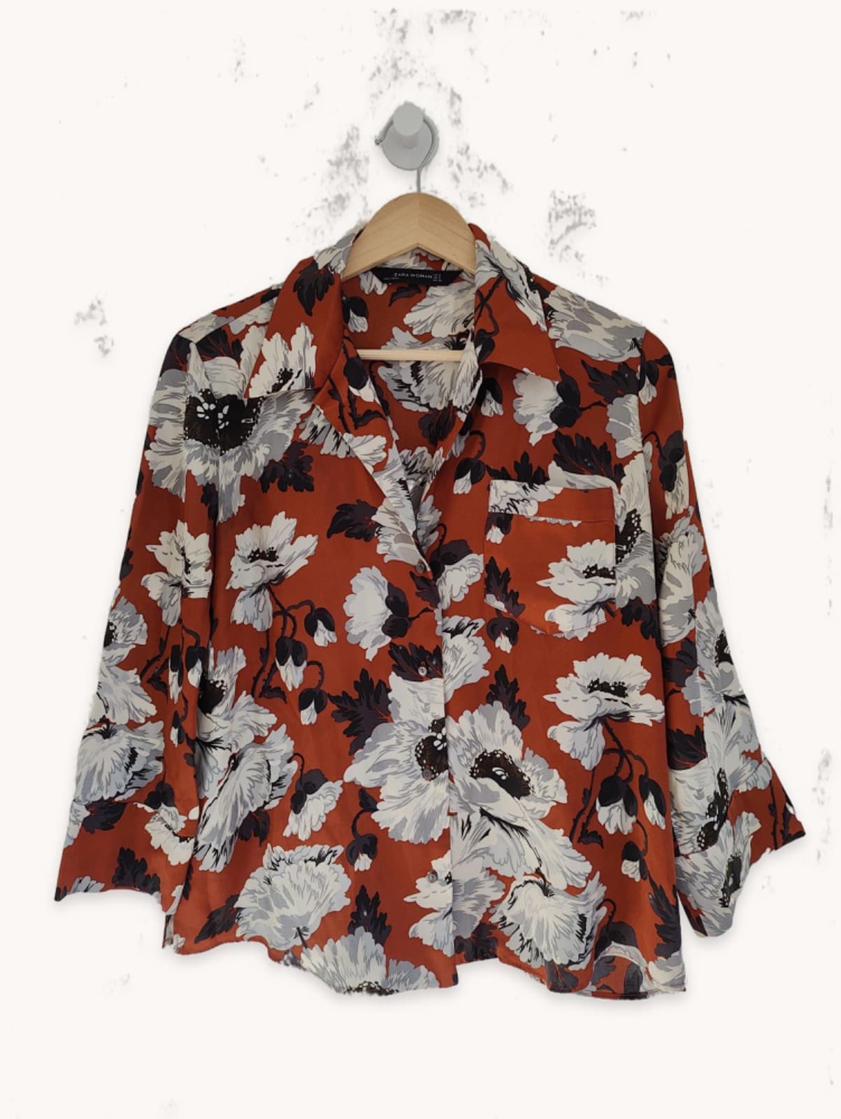 Chemisier Zara imprimé floral – Taille S