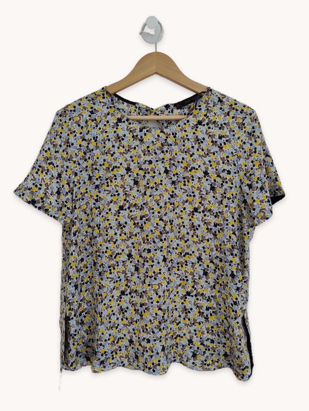 Blouse imprimée graphique multicolore Zara – Taille L — photo 2