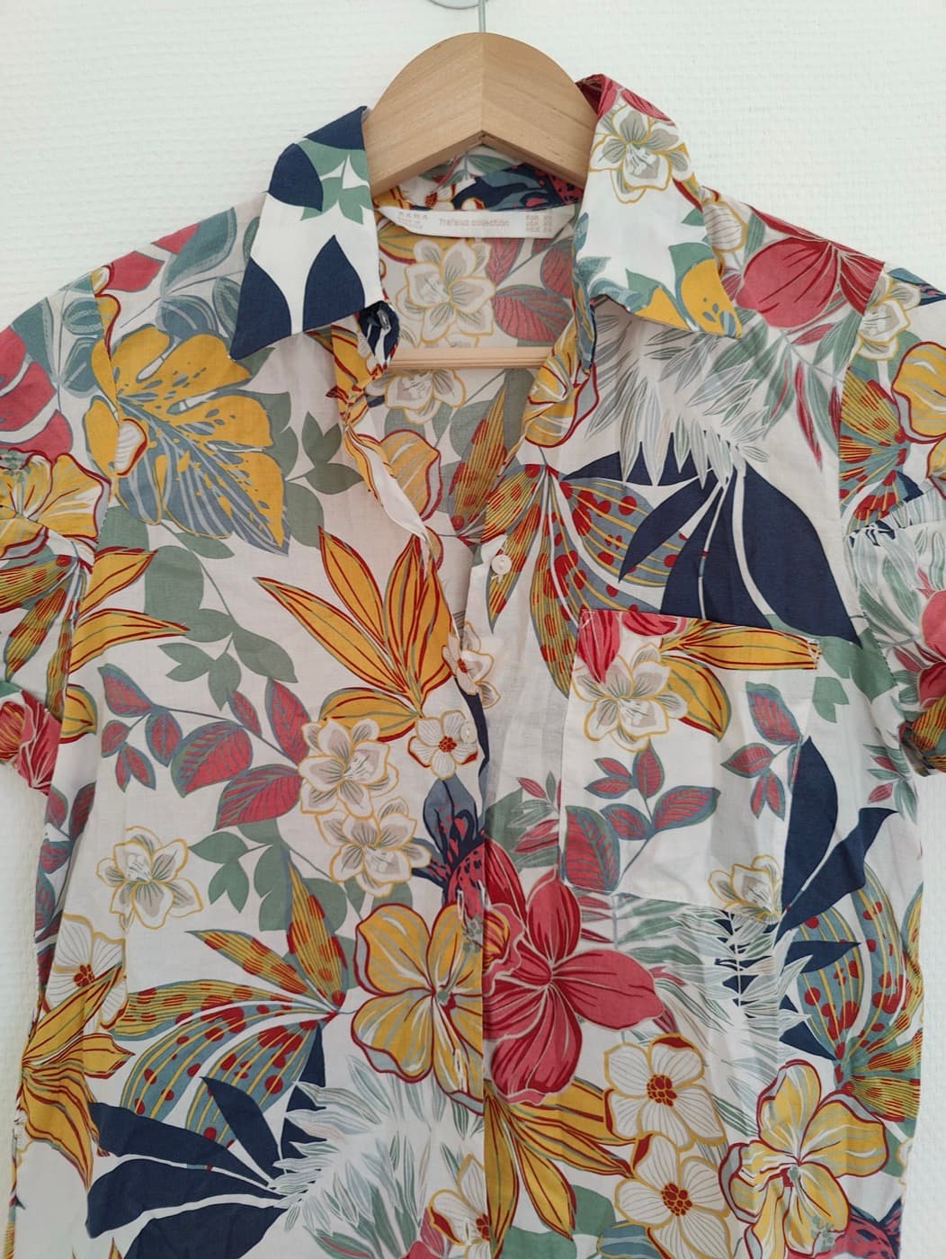 Chemise manches courtes imprimé fleuri Zara – Taille XS — photo 3