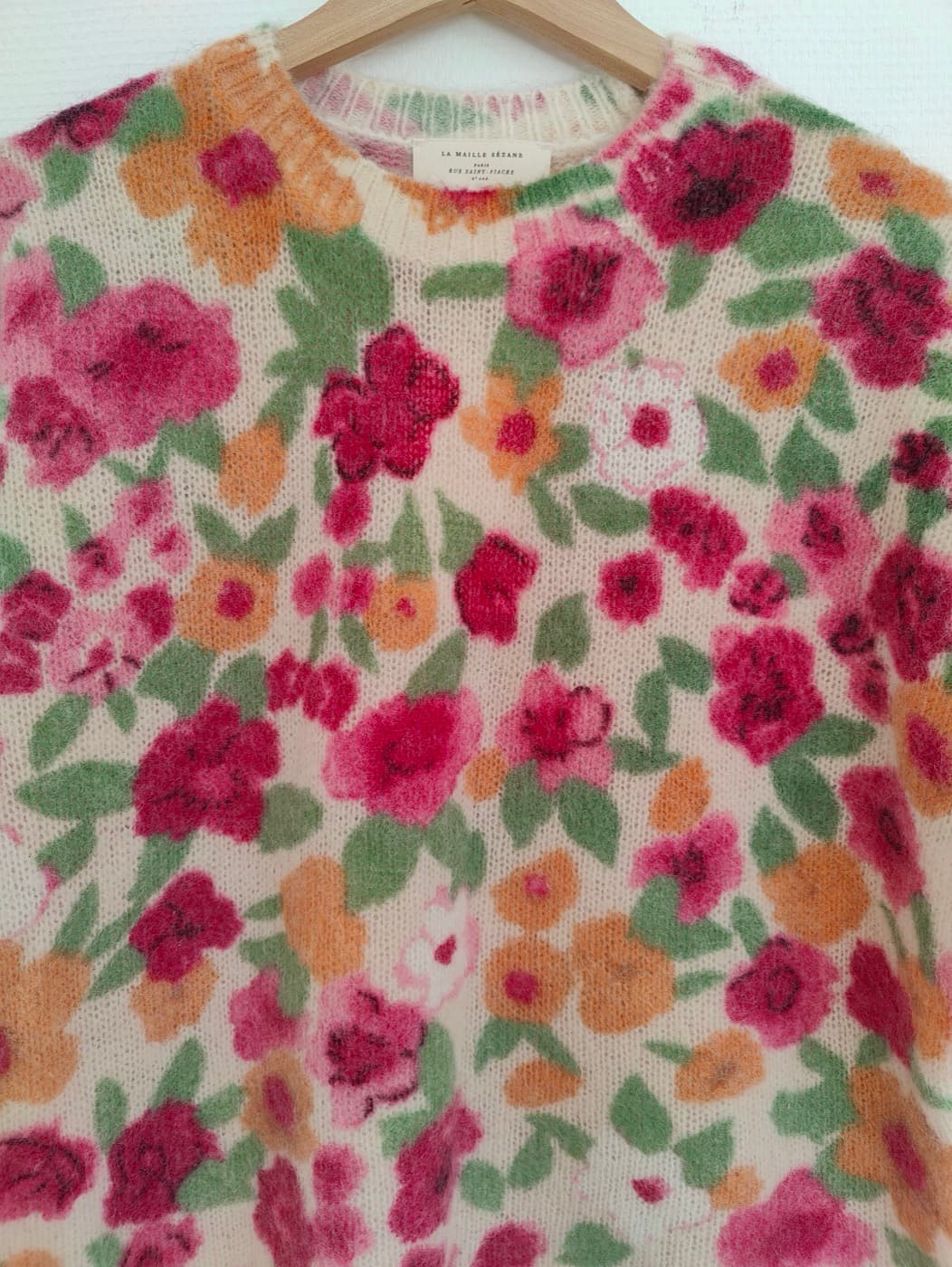 Pull en mohair fleuri Sézane – Taille S — photo 3