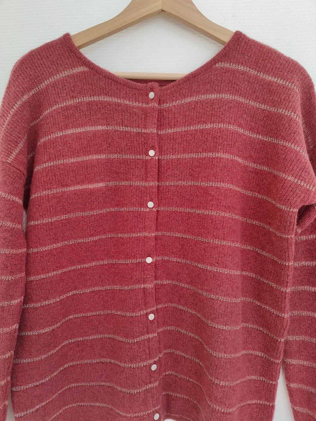 Cardigan rayé en mohair Sézane – Taille L — photo 3