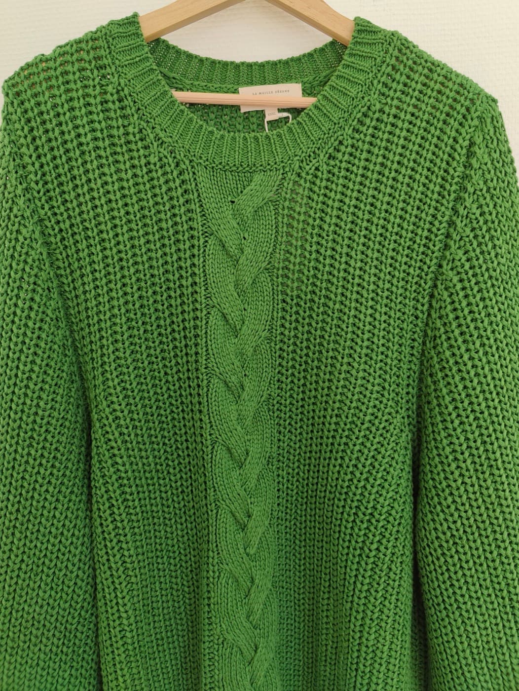 Pull en grosse maille vert Sézane – Taille XXXL — photo 3