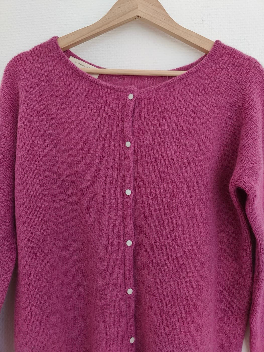 Cardigan Gaspard Sézane en maille rose parme – Taille M — photo 3