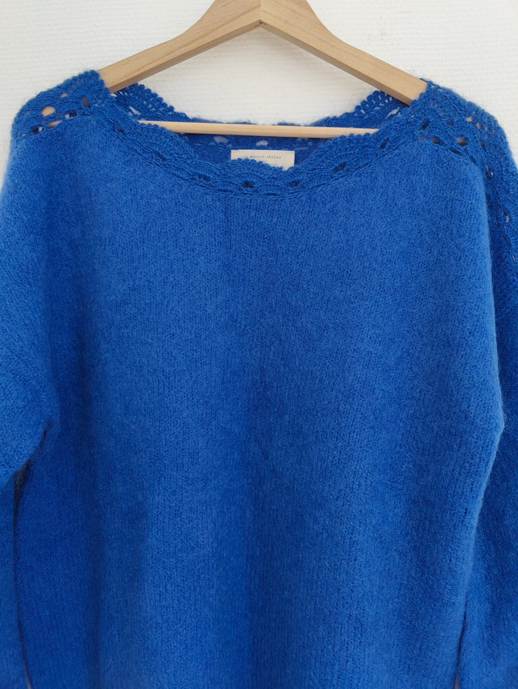 Pull en mohair bleu électrique Sézane – Taille XXL — photo 3