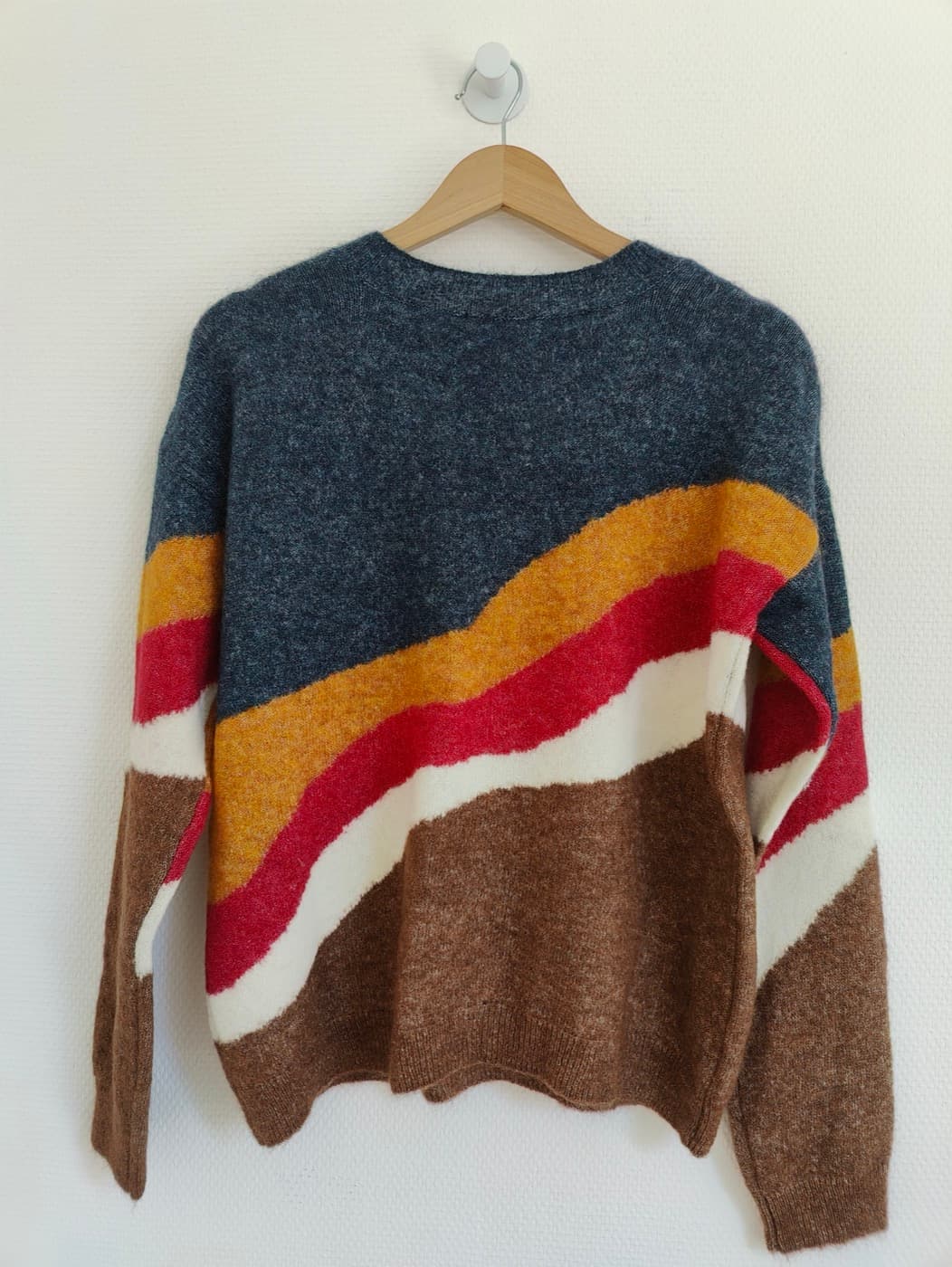 Pull en mohair rayé multicolore Sézane – Taille M — photo 4