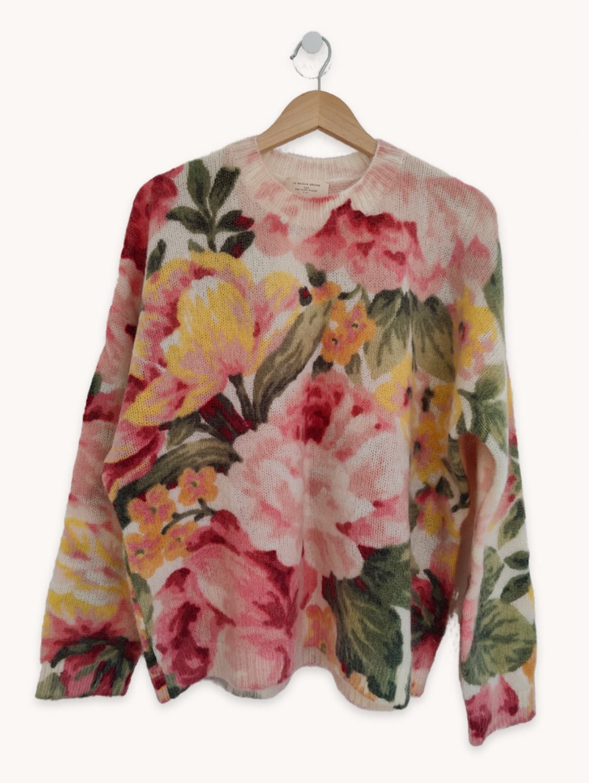 Pull en mohair fleuri Sézane – Taille XXL — photo 2