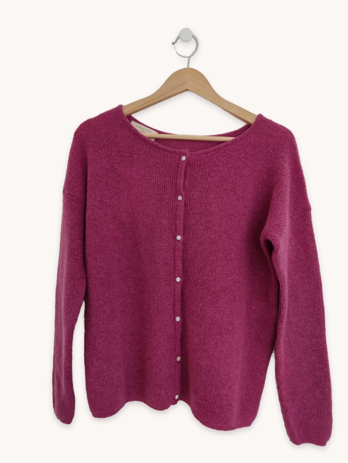 Cardigan Gaspard Sézane en maille rose parme – Taille M — photo 2