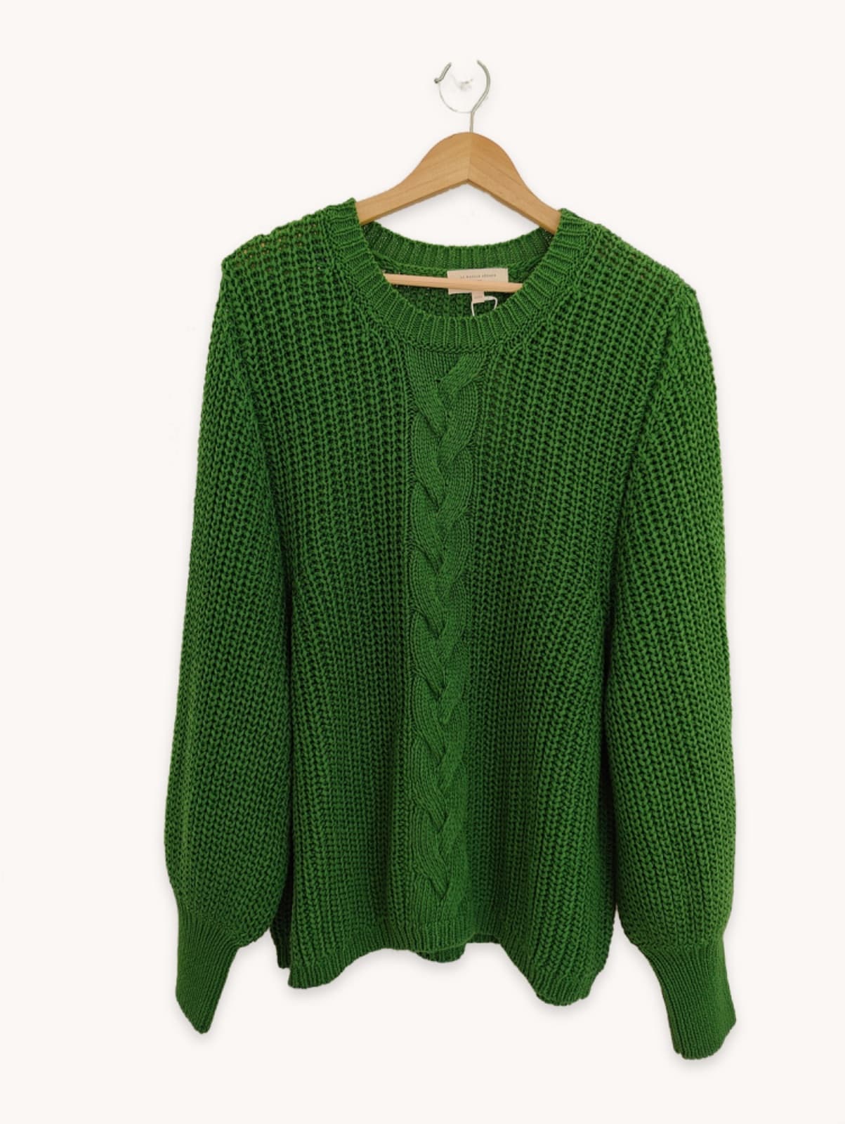 Pull en grosse maille vert Sézane – Taille XXXL — photo 2