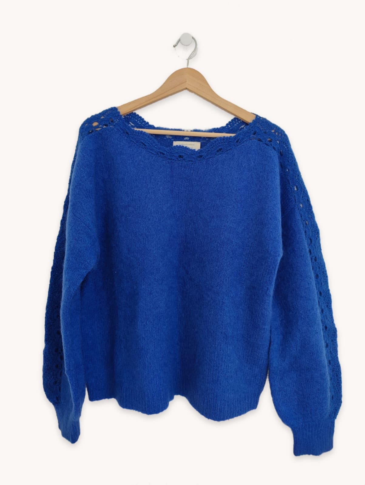 Pull en mohair bleu électrique Sézane – Taille XXL — photo 2
