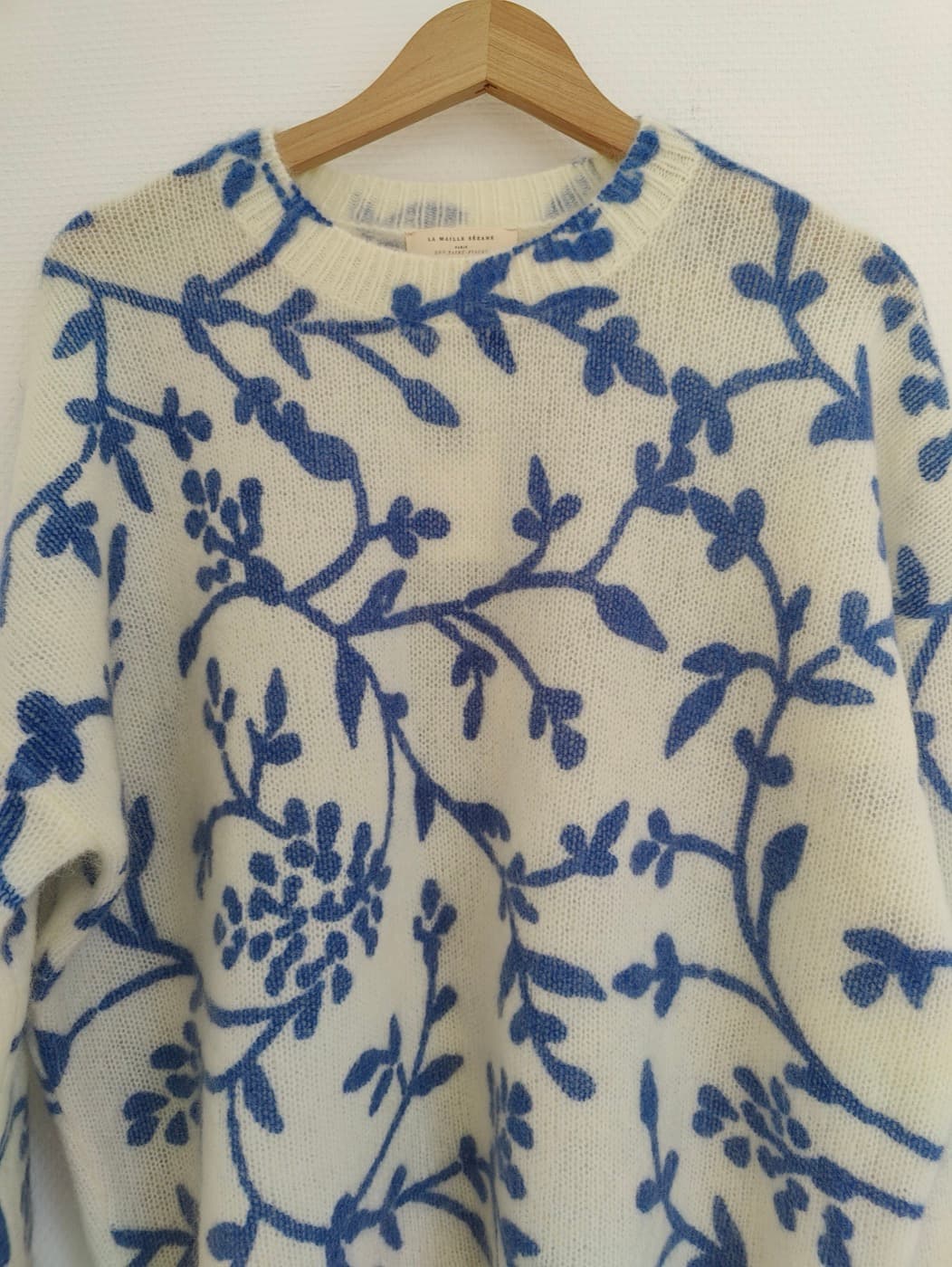 Pull Sézane en maille à motif végétal – Taille XXL — photo 3