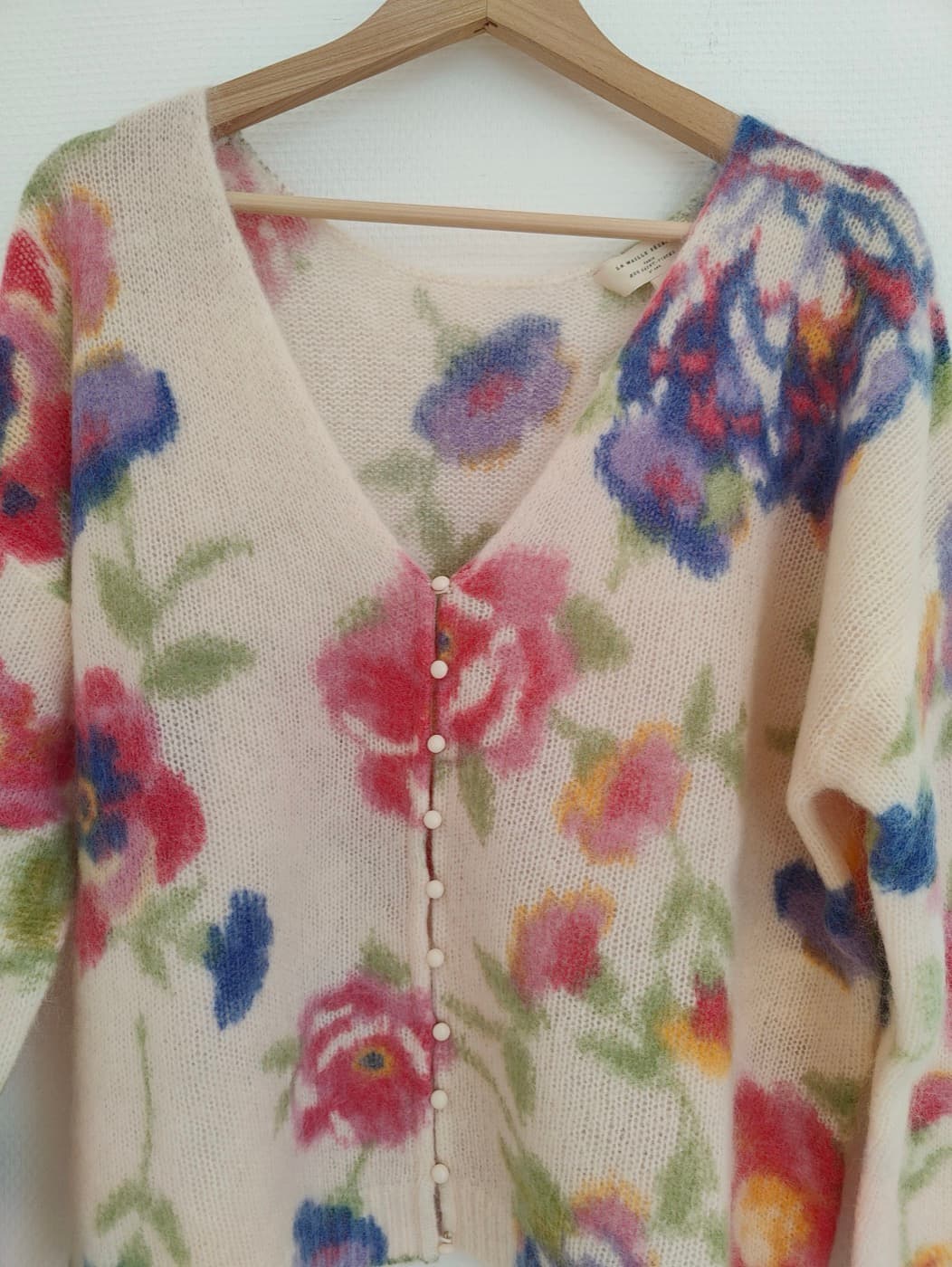 Gilet Sézane en maille à imprimé floral – Taille M — photo 3