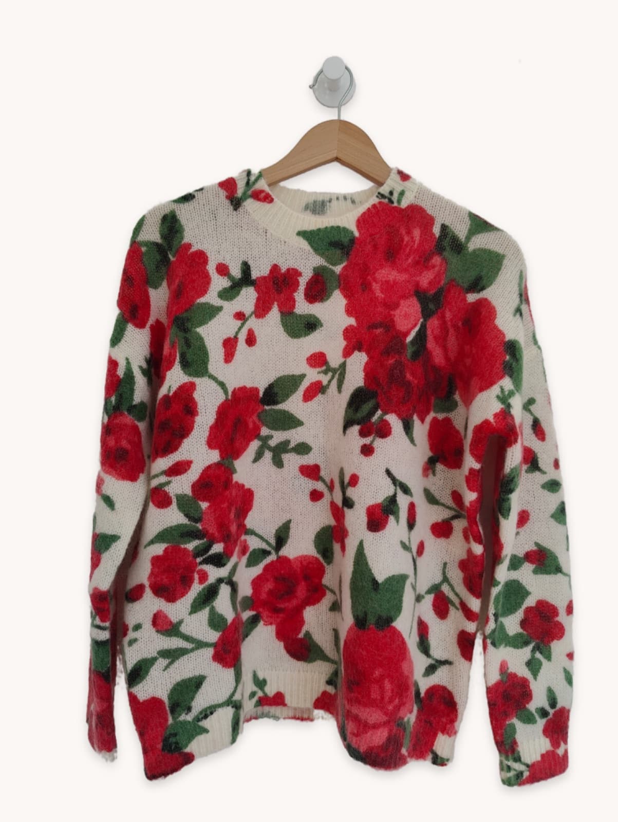 Pull en maille à imprimé floral Sézane – Taille M — photo 2