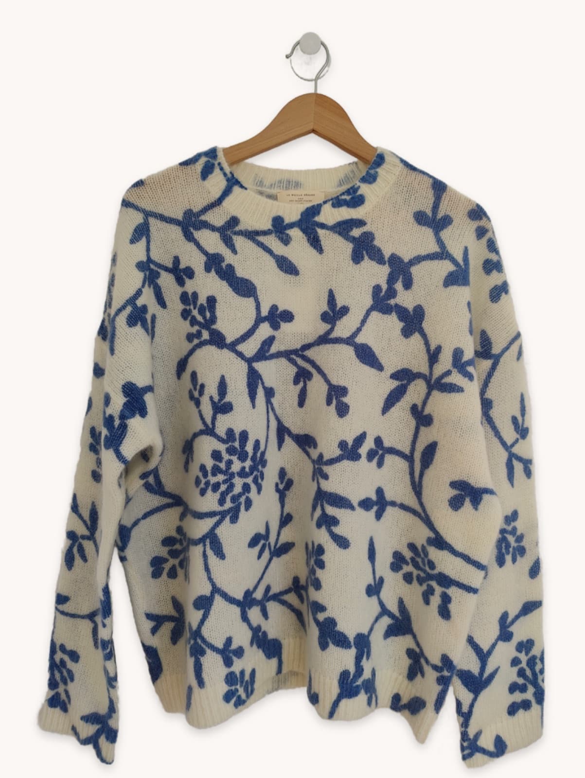 Pull Sézane en maille à motif végétal – Taille XXL — photo 2