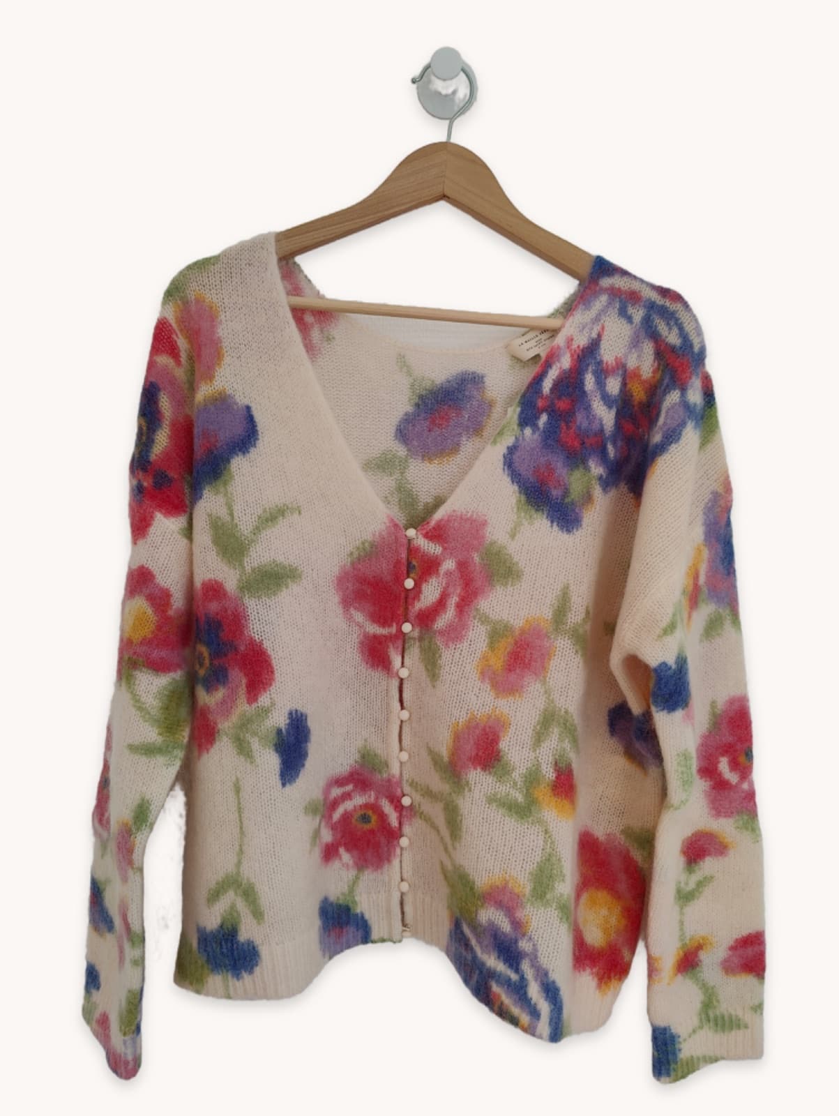 Gilet Sézane en maille à imprimé floral – Taille M — photo 2