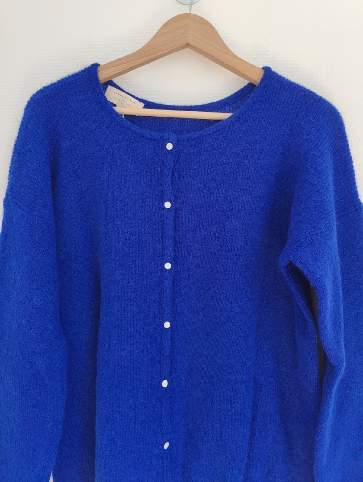 Gilet en maille Sézane bleu électrique – Taille XL — photo 3