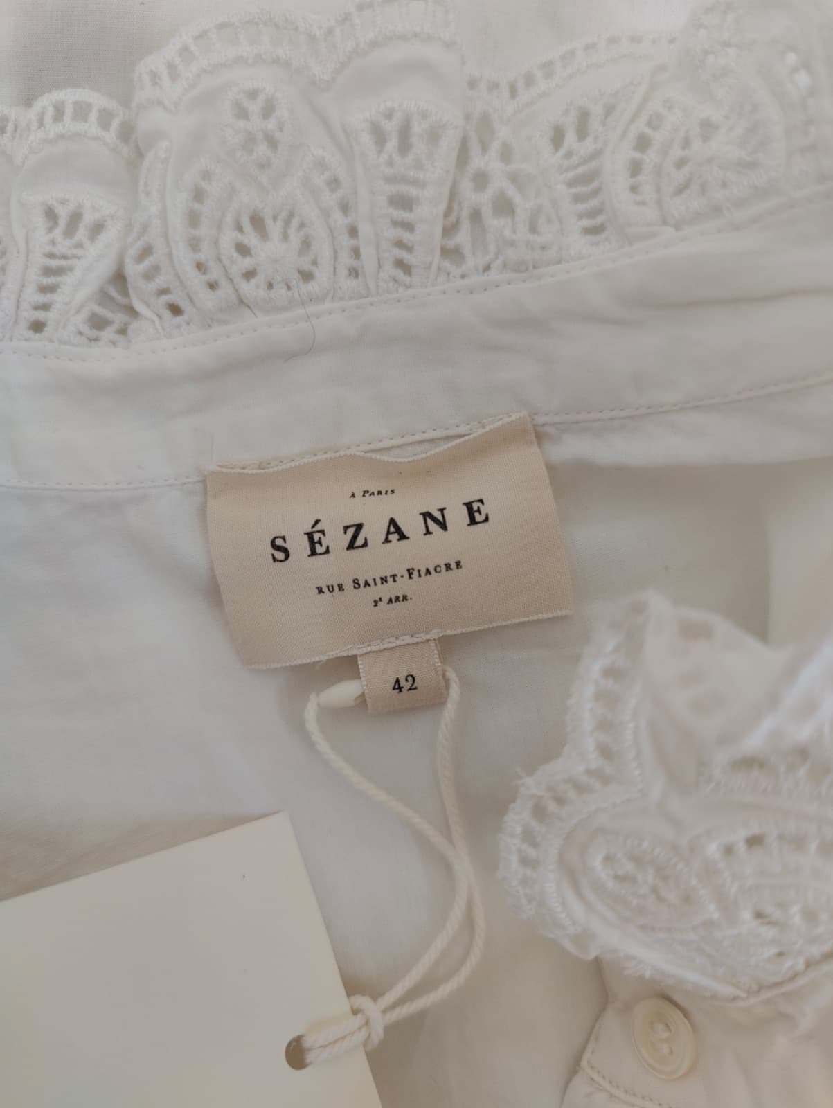 Chemise Sézane en dentelle ajourée – Taille 42 — photo 5