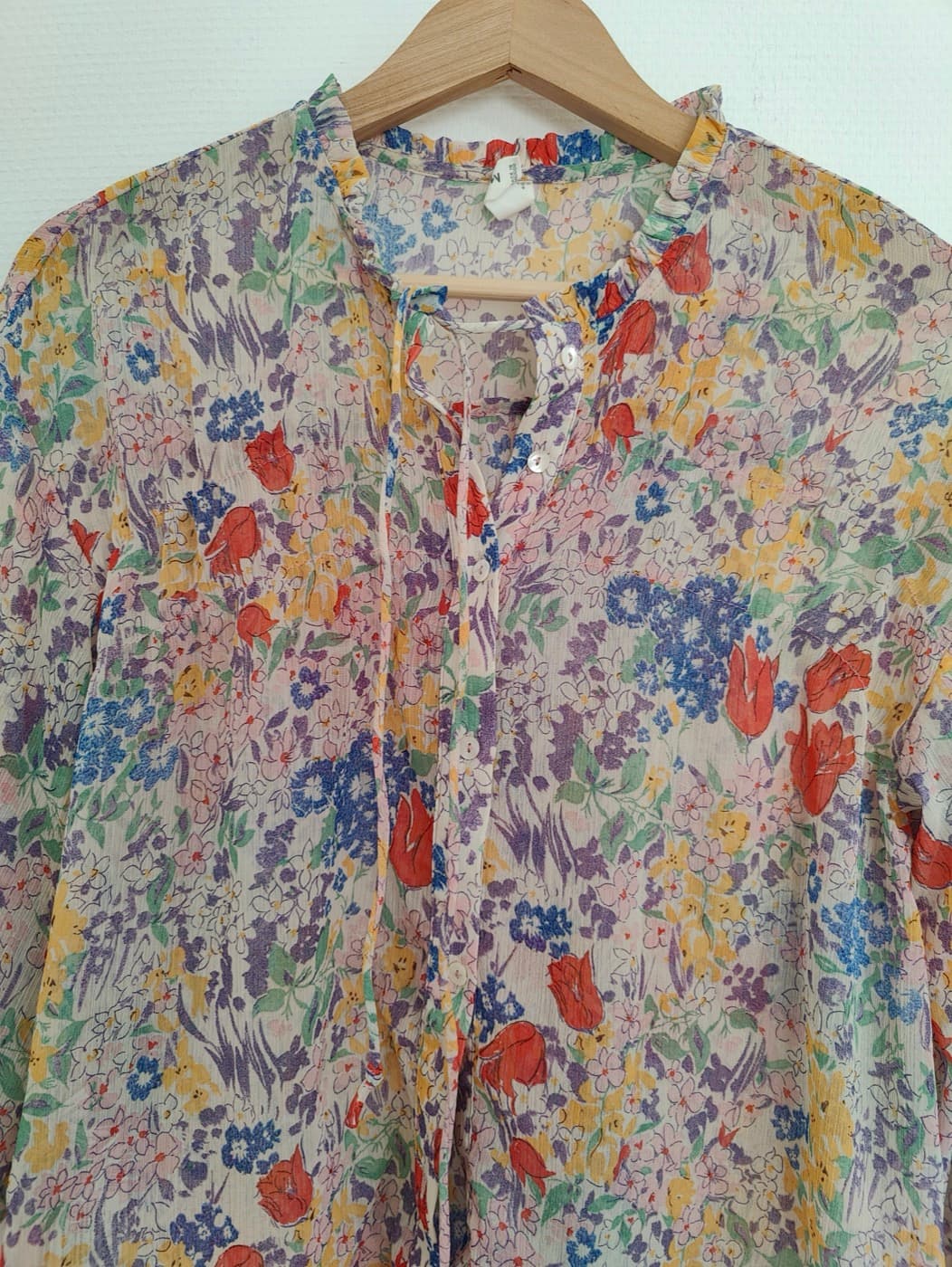 Blouse Mango à imprimé floral champêtre – Taille S — photo 3